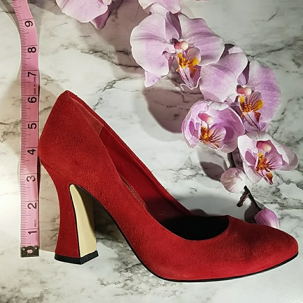 BCBGeneration Red Spool Heels - Picture 3 of 6